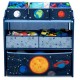Organizator jucarii cu cadru din lemn Space Adventures