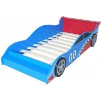 Pat cu cadru din lemn Racing Car