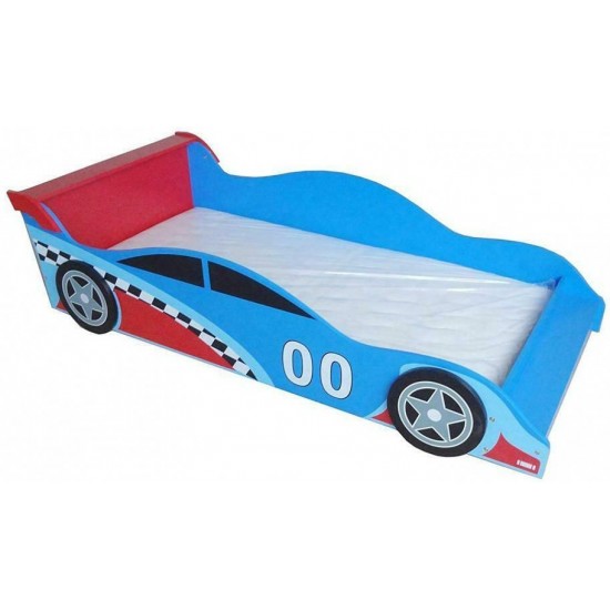 Pat cu cadru din lemn Racing Car