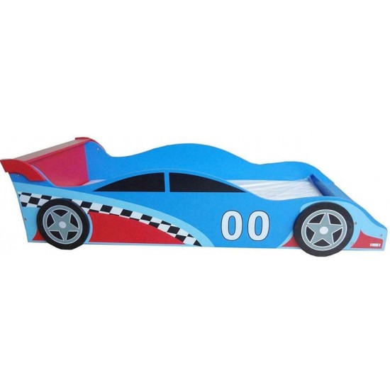 Pat cu cadru din lemn Racing Car