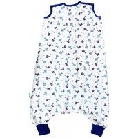 Sac de dormit cu picioruse Bamboo Blue Dinosaurs 3-4 ani 0.5 Tog