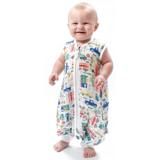 Sac de dormit cu picioruse Bamboo Vehicles 12-18 luni 0.5 Tog