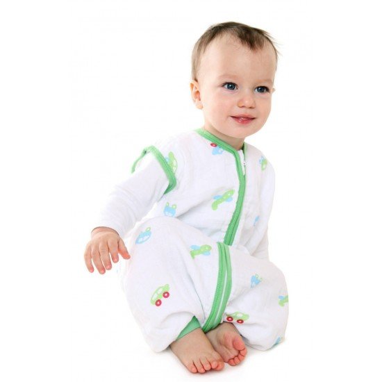 Sac de dormit cu picioruse Boys din muselina 3-4 ani 0.5 Tog