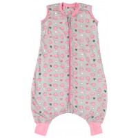 Sac de dormit cu picioruse Pink Elephant 2-3 ani 0.5 Tog