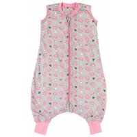 Sac de dormit cu picioruse Pink Elephant 3-4 ani 0.5 Tog