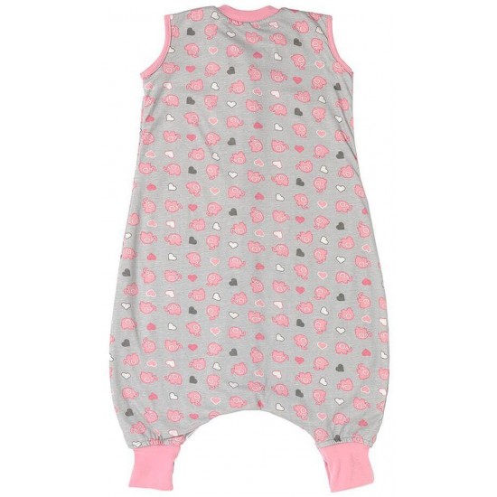 Sac de dormit cu picioruse Pink Elephant 3-4 ani 0.5 Tog