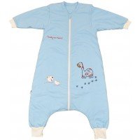 Sac de dormit cu picioruse si maneca lunga detasabila Blue Dino 2-3 ani 2.5 Tog