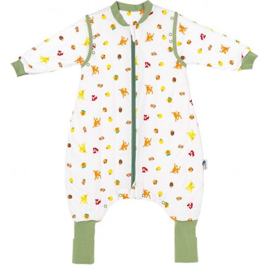 Sac de dormit cu picioruse si maneca lunga detasabila Forest Friends 18-24 luni 2.5 Tog