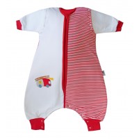 Sac de dormit cu picioruse si maneca lunga detasabila Fire Engine 6-12 luni 2.5 Tog