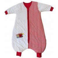 Sac de dormit cu picioruse si maneca lunga detasabila Fire Engine 5-6 ani 2.5 Tog