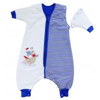 Sac de dormit cu picioruse si maneca lunga detasabila Pirate 6-12 luni 2.5 Tog