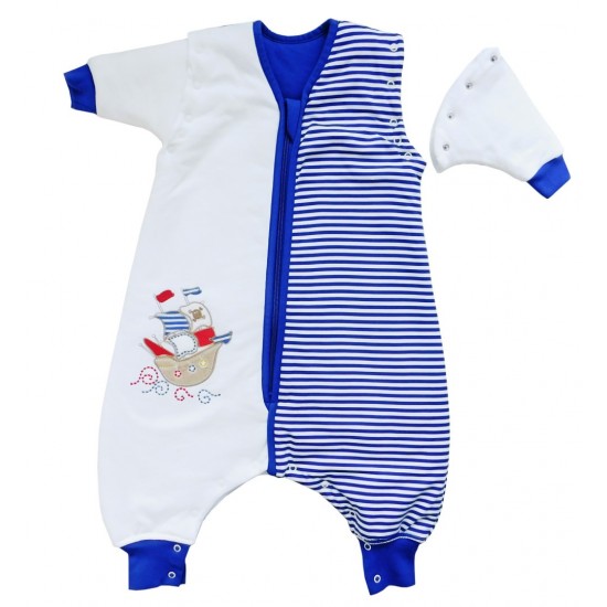 Sac de dormit cu picioruse si maneca lunga detasabila Pirate 12-18 luni 2.5 Tog