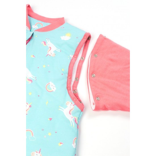 Sac de dormit cu picioruse si maneca lunga detasabila Unicorn 5-6 ani 2.5 Tog