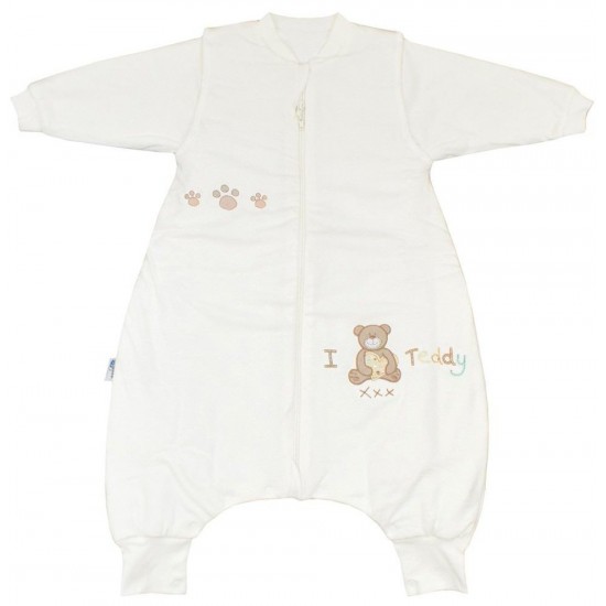 Sac de dormit cu picioruse si maneca lunga I Love Teddy 3-4 ani 3.5 Tog