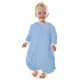 Sac de dormit cu picioruse si maneca lunga Plain Blue 2-3 ani 3.5 Tog