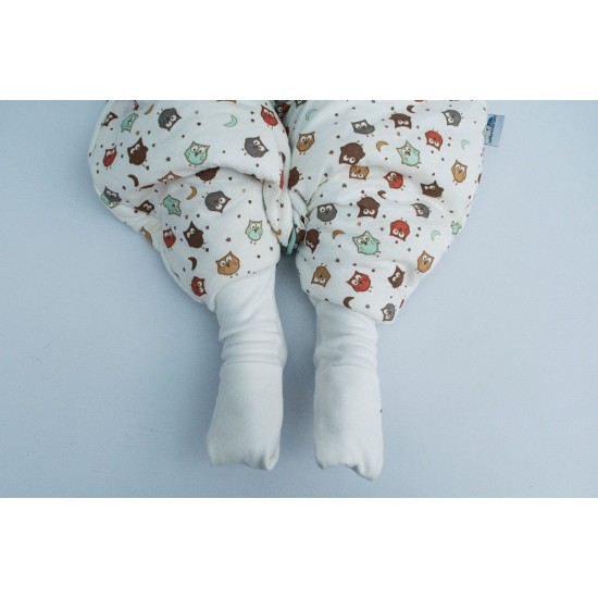 Sac de dormit cu picioruse si talpa antiderapanta Owl 12-18 luni 2.5 Tog