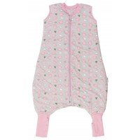 Sac de dormit cu picioruse si talpa antiderapanta Pink Elephant 2-3 ani 2.5 Tog