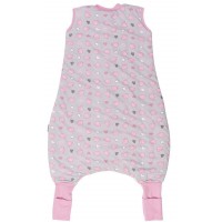 Sac de dormit cu picioruse si talpa antiderapanta Pink Elephant 2-3 ani 2.5 Tog