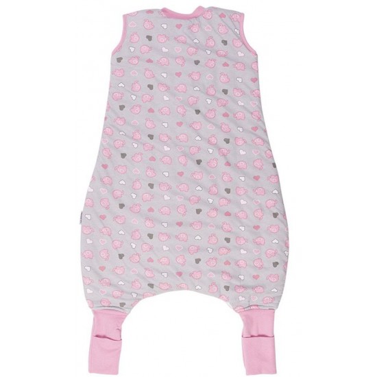 Sac de dormit cu picioruse si talpa antiderapanta Pink Elephant 3-4 ani 2.5 Tog