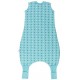 Sac de dormit cu picioruse si talpa antiderapanta Teal Stars 18-24 luni 2.5 Tog