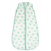 Sac de dormit pentru vara din muselina Mint Owl 0-6 luni 0.5 Tog