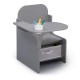 Scaun multifunctional din lemn Plain Grey