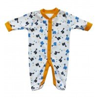 Set 2 bucati salopeta cu maneca lunga Dinosaur 18-24 luni