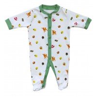 Set 2 bucati salopeta cu maneca lunga Forest Friends 12-18 luni