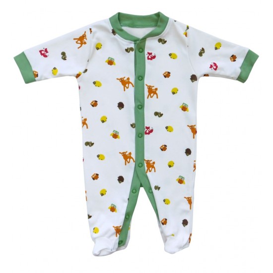 Set 2 bucati salopeta cu maneca lunga Forest Friends 12-18 luni