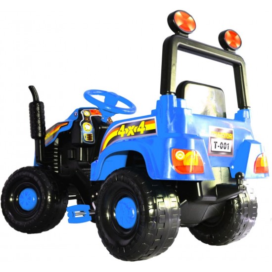 Tractor cu pedale Mega Farm Blue