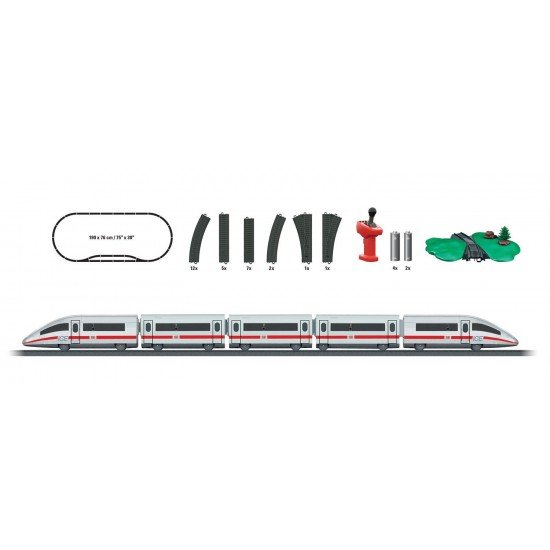 Tren de calatori cu telecomanda si accesorii ICE 3 Starter Set