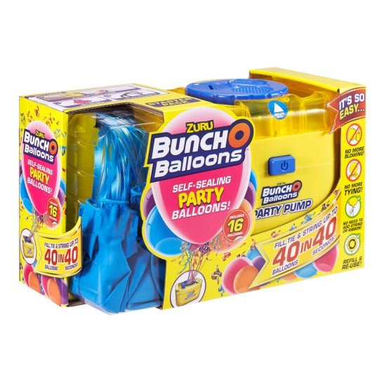 Set party Bunch o Balloons 16 baloane si pompa Blue