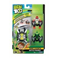 Ceas Omnitrix lansator si 2 figurine de lupta - 4 Brate si Wildvine