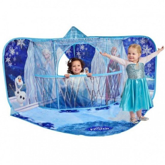 Cort de joaca Frozen 3D cu balcon