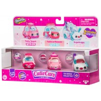 Set 3 masinute Tea Brake cu 3 figurine Shopkins Cutie Cars