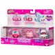 Set 3 masinute Tea Brake cu 3 figurine Shopkins Cutie Cars