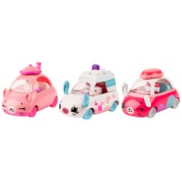Set 3 masinute Tea Brake cu 3 figurine Shopkins Cutie Cars
