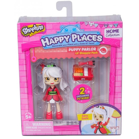 Figurine Happy Places S1 - Pachet cu papusa Sara Sushi