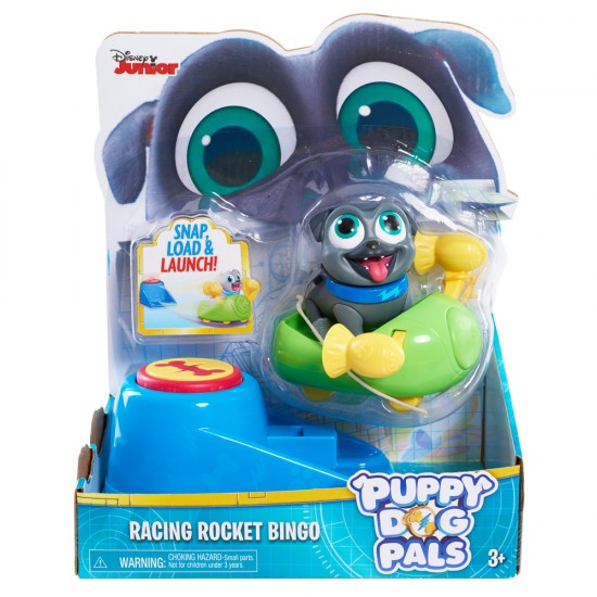 Figurina cu lansator Puppy Dog Pals - Bingo