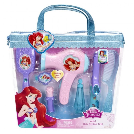 Set de coafura Printese Disney cu uscator de par functional Ariel