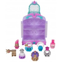 Set 8 figurine Purple Shopkins - Mini dulciuri asortate si carucior