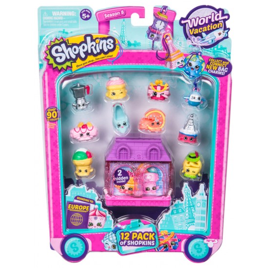 Set 12 figurine Shopkins colectia Europa Purple