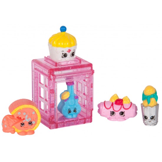Set 5 figurine Shopkins colectia Europa Pink
