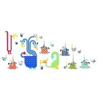 Abtibilduri de perete Djeco Dragoni