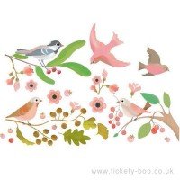 Abtibilduri Djeco pentru fereastra - Pasari romantice