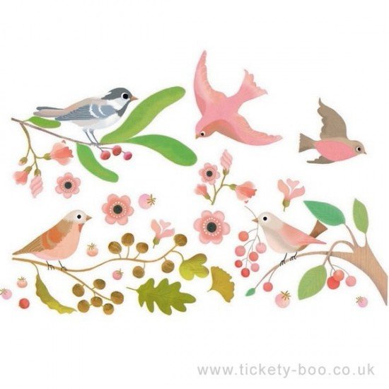 Abtibilduri Djeco pentru fereastra - Pasari romantice