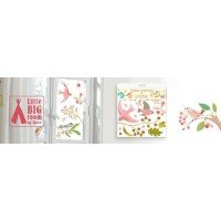 Abtibilduri Djeco pentru fereastra - Pasari romantice