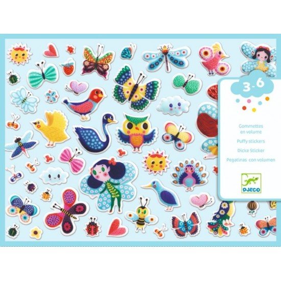 Abtibilduri moi Djeco Aripi colorate