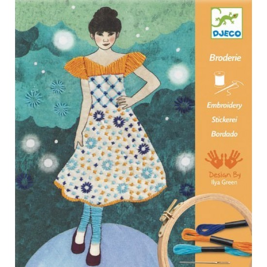 Atelier de brodat si cusut Djeco - Fashion midnight