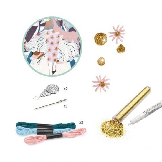 Atelier de brodat si cusut Djeco - Fashion week